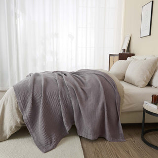 100% Cotton Waffle Weave Blanket