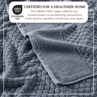 Ultra-Soft 100% Cotton Diamond Waffle Bath Towels