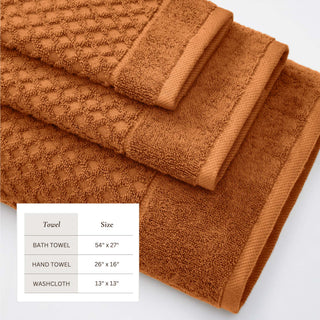 Ultra-Soft 100% Cotton Diamond Waffle Bath Towels
