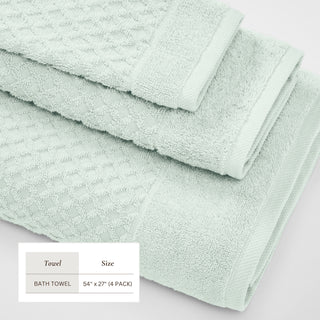 Ultra-Soft 100% Cotton Diamond Waffle Bath Towels