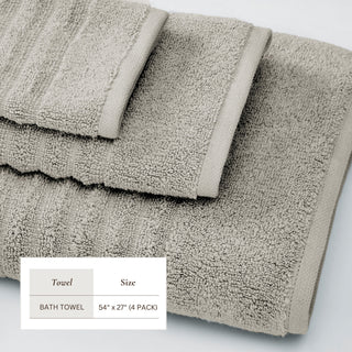 Premium Cotton Ribbed Towel Set