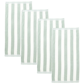 Premium 100% Cotton Cabana Stripe Beach Towels