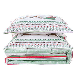 Christmas Down Alternative Comforter and Sham Set