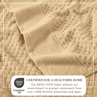Ultra-Soft 100% Cotton Diamond Waffle Bath Towels