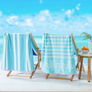 2 Pack 100% Cotton Printed Beach Towel