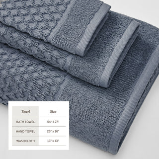 Ultra-Soft 100% Cotton Diamond Waffle Bath Towels