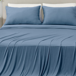 4-Piece Interlock Technology Performance Cooling Sheet Set - Mackenna Collection