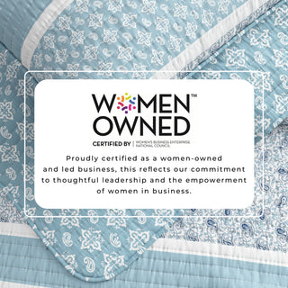 Reversible Striped Quilt Set with Shams