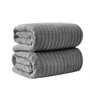 Premium Cotton Ribbed Towel Set
