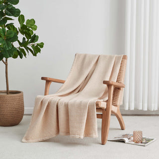 100% Cotton Waffle Weave Blanket