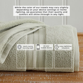 100% Cotton Plush Bath Towel Set