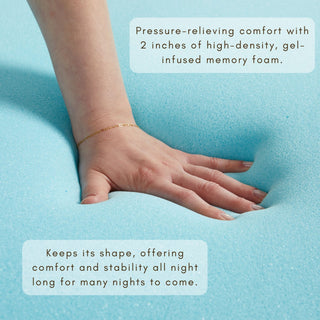 2 in. Gel Memory Foam Mattress Topper