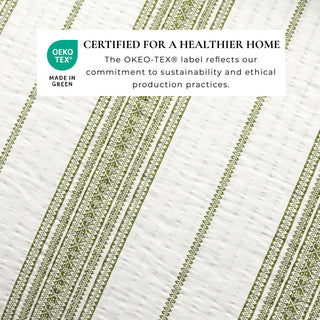 Farmhouse Stripe Microfiber Reversible Quilt Set With Shams