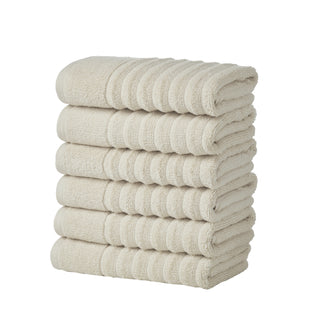 Premium Cotton Ribbed Towel Set