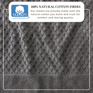 Ultra-Soft 100% Cotton Diamond Waffle Bath Towels