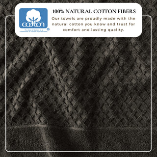 Ultra-Soft 100% Cotton Diamond Waffle Bath Towels