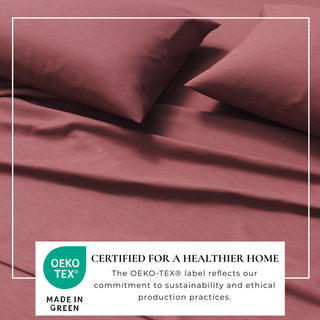 Ultra-Soft Cotton Heathered Melange Jersey Knit Sheet Set