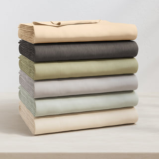 Ultra-Soft Cotton Heathered Melange Jersey Knit Sheet Set