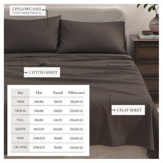 Ultra-Soft Cotton Heathered Melange Jersey Knit Sheet Set