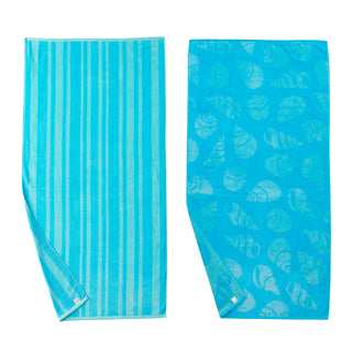 2 Pack 100% Cotton Printed Beach Towel