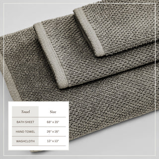 100% Cotton Absorbent & Quick-Dry Looped Bath Towels