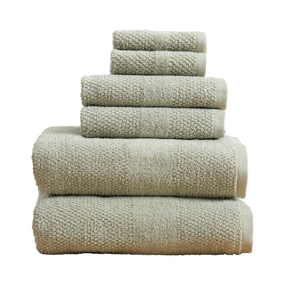 100% Cotton Textured Woven Bath Towel Set