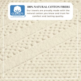 100% Cotton Checkered Bath Towel Set