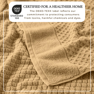 Ultra-Soft 100% Cotton Diamond Waffle Bath Towels