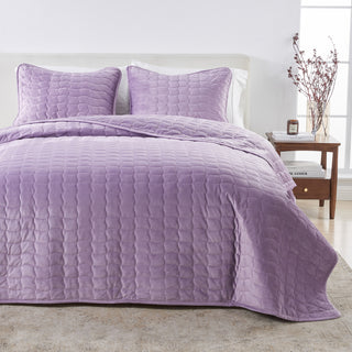 Luxury Velvet Stitched Quilt Set