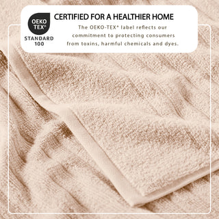Premium Cotton Ribbed Towel Set