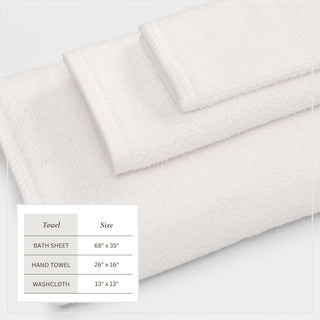 100% Cotton Absorbent & Quick-Dry Looped Bath Towels
