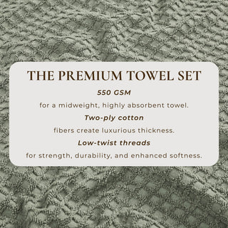 Ultra-Soft 100% Cotton Diamond Waffle Bath Towels