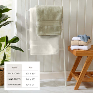 100% Cotton Plush Bath Towel Set