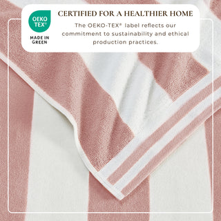 Premium 100% Cotton Cabana Stripe Beach Towels