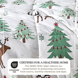 Christmas Down Alternative Comforter and Sham Set