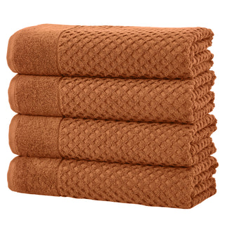 Ultra-Soft 100% Cotton Diamond Waffle Bath Towels
