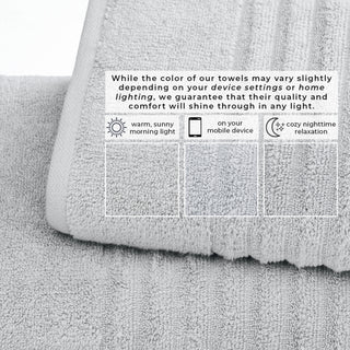 Premium Cotton Ribbed Towel Set