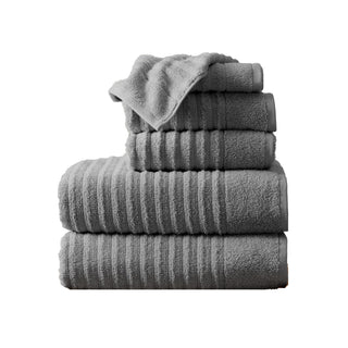 Premium Cotton Ribbed Towel Set