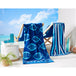 Navy/Royal Blue Fish & Stripe