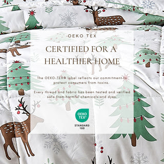 Christmas Down Alternative Comforter and Sham Set