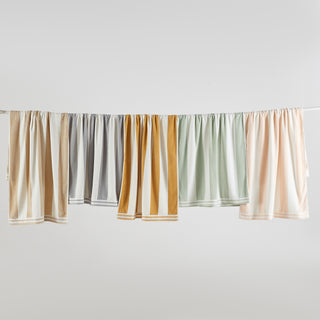 Premium 100% Cotton Cabana Stripe Beach Towels