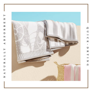 2 Pack 100% Cotton Printed Beach Towel