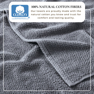 100% Cotton Absorbent & Quick-Dry Looped Bath Towels
