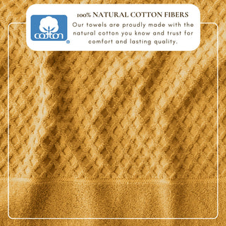 Ultra-Soft 100% Cotton Diamond Waffle Bath Towels