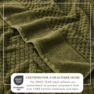 Ultra-Soft 100% Cotton Diamond Waffle Bath Towels