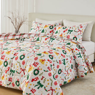 Christmas Down Alternative Comforter and Sham Set