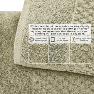 Ultra-Soft 100% Cotton Diamond Waffle Bath Towels