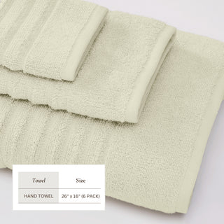 Premium Cotton Ribbed Towel Set