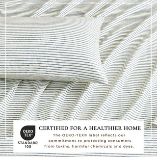 Premium Striped Microfiber Sheet Set