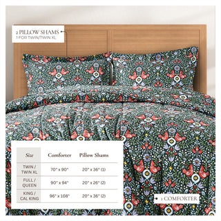 Christmas Down Alternative Comforter and Sham Set